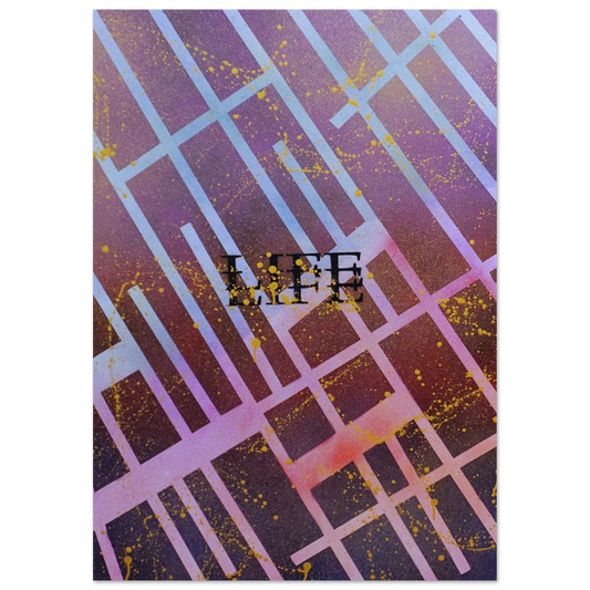 Fine Art Poster „Bright Like Light“ Matte Oberfläche, feine Farbverläufe und sanfte Lichtwirkung für elegante, moderne Raumgestaltung.